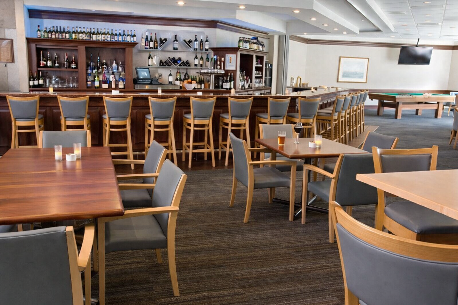 Modern bar and lounge interior